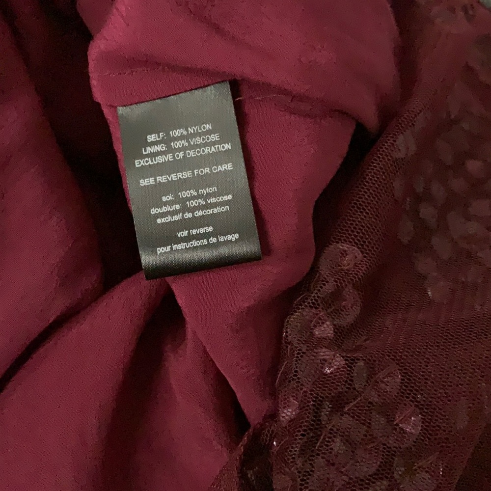 PJK Patterson J. Kincaid Burgundy Beaded Tank - Picture 6 of 11